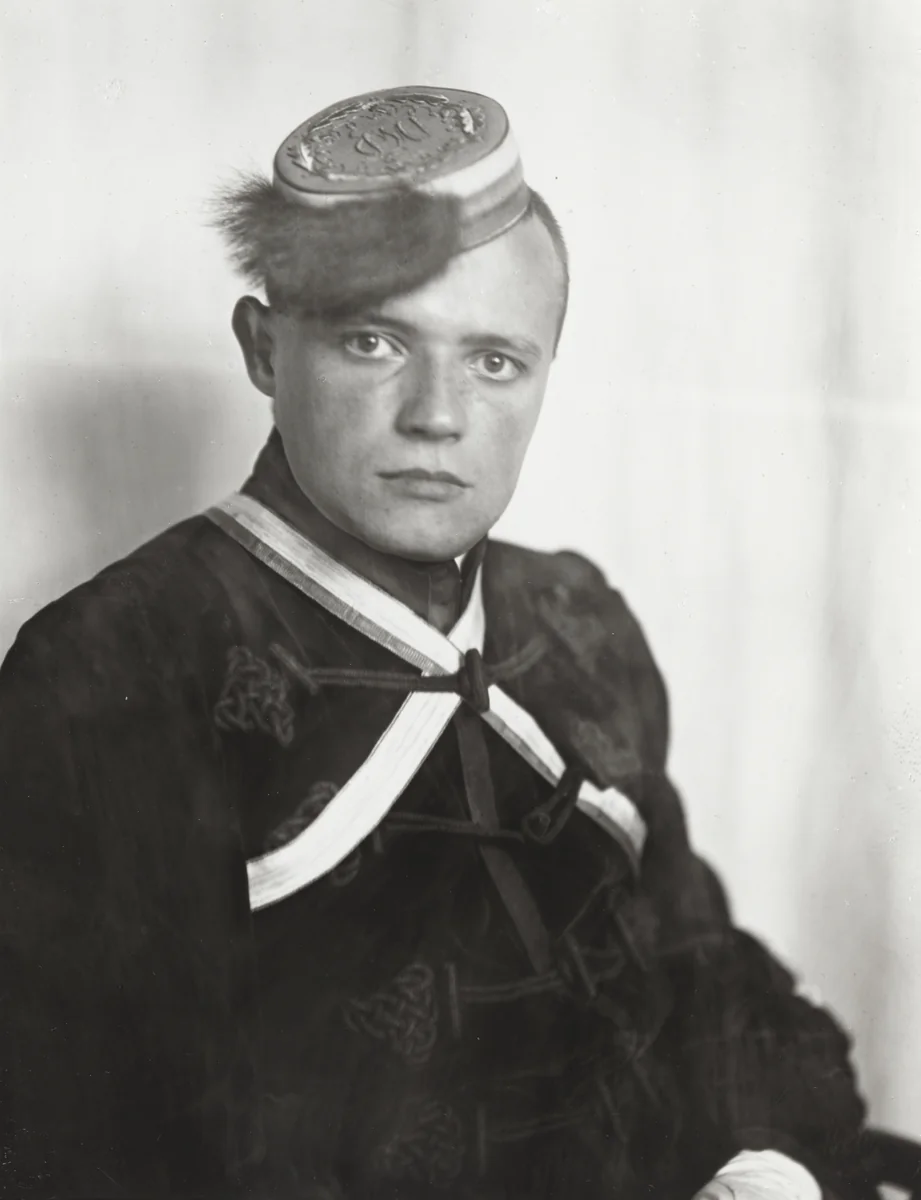 Fraternity Student by August Sander, photograph, 1925