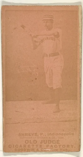 Lev Shreve, Pitcher, Indianapolis, from the Old Judge series (N172) for Old Judge Cigarettes by Goodwin & Company, photograph, 1888