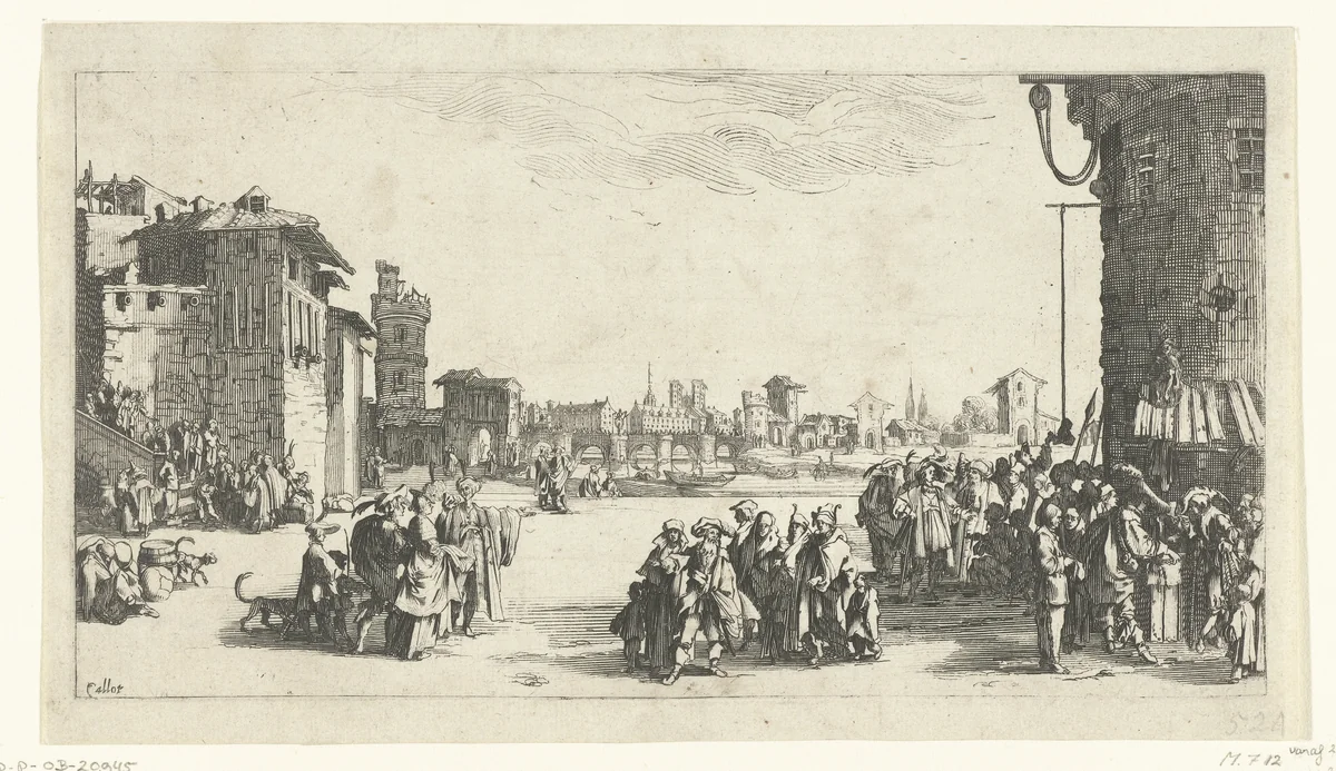 Slavenmarkt by anonymous, print, 1619-1670