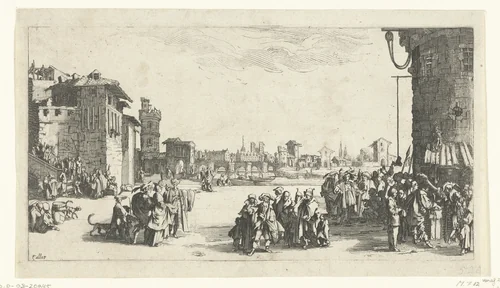 Slavenmarkt by anonymous, print, 1619-1670