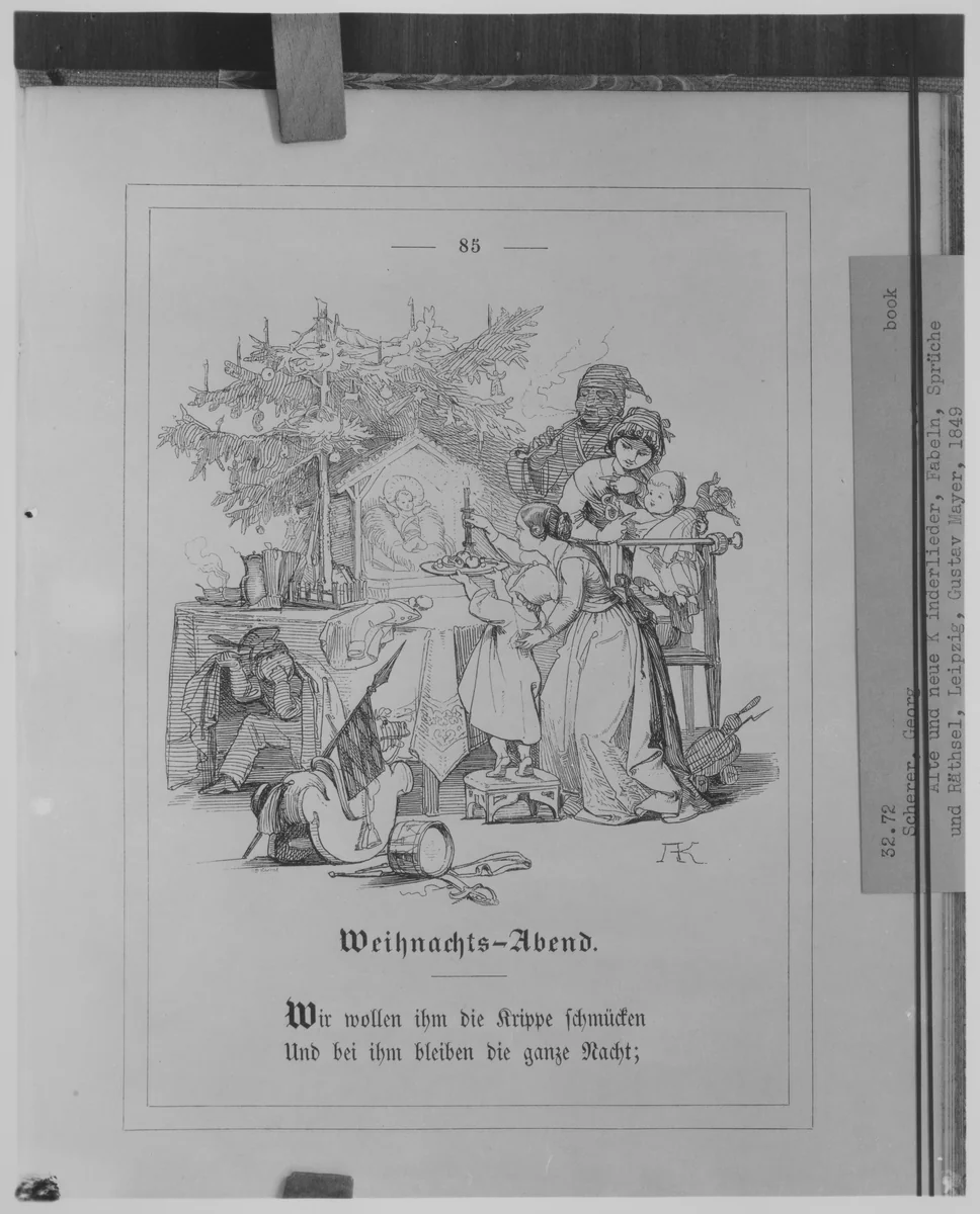Alte und neue Kinderlieder, Fabeln, Sprüche und Räthsel by Adrian Ludwig Richter, book, 1849
