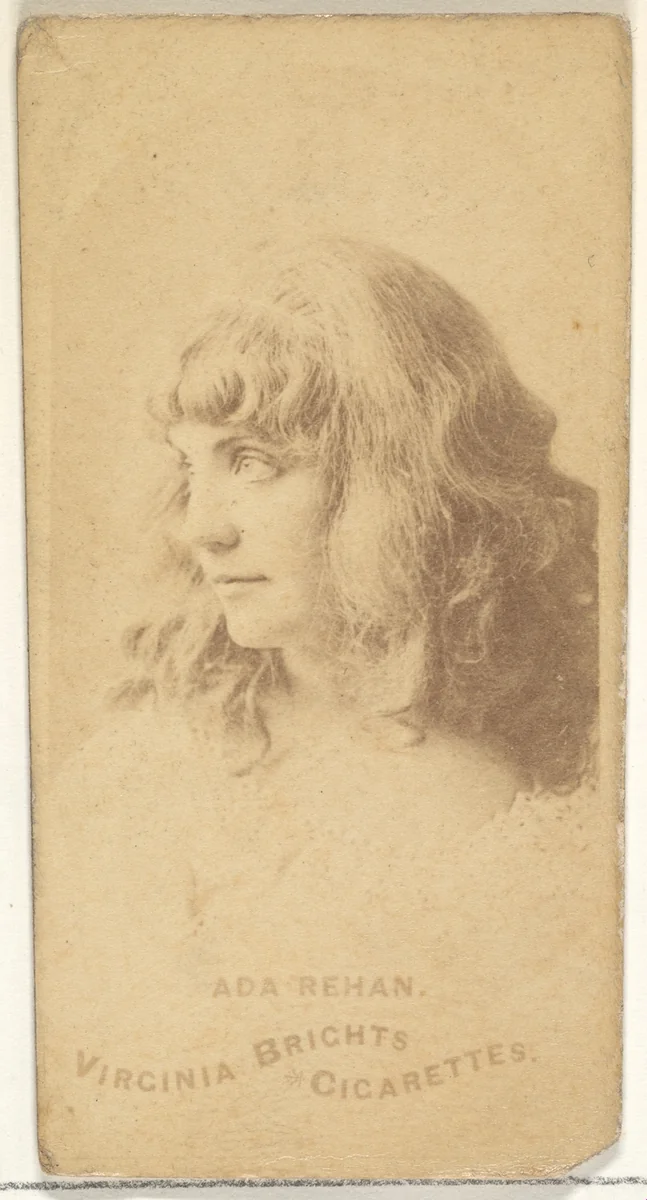 Ada Rehan, from the Actors and Actresses series (N45, Type 1) for Virginia Brights Cigarettes by Allen & Ginter, photograph, 1885-1891