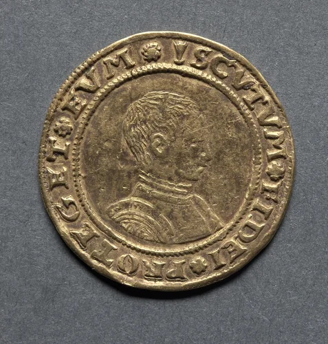 Half Sovereign: Edward VI (obverse) by Unknown, metalwork, 1549-1550