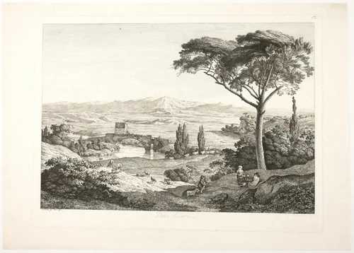 Bridge of Salaro by Jacob Wilhelm Mechau, print, 1793