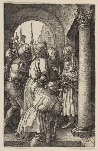 Christ before Pilate, from "The Passion" by Albrecht Dürer, print, 1512