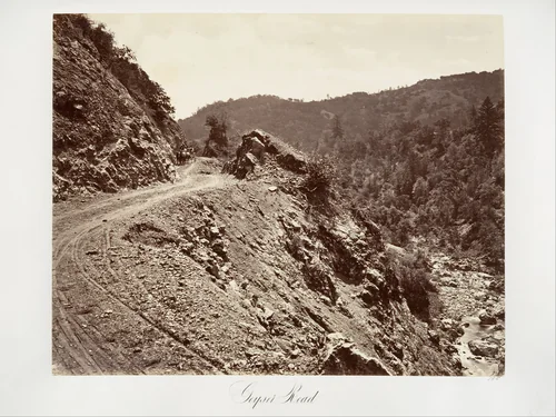 Geyser Road by Carleton E. Watkins, photograph, 1868-1870