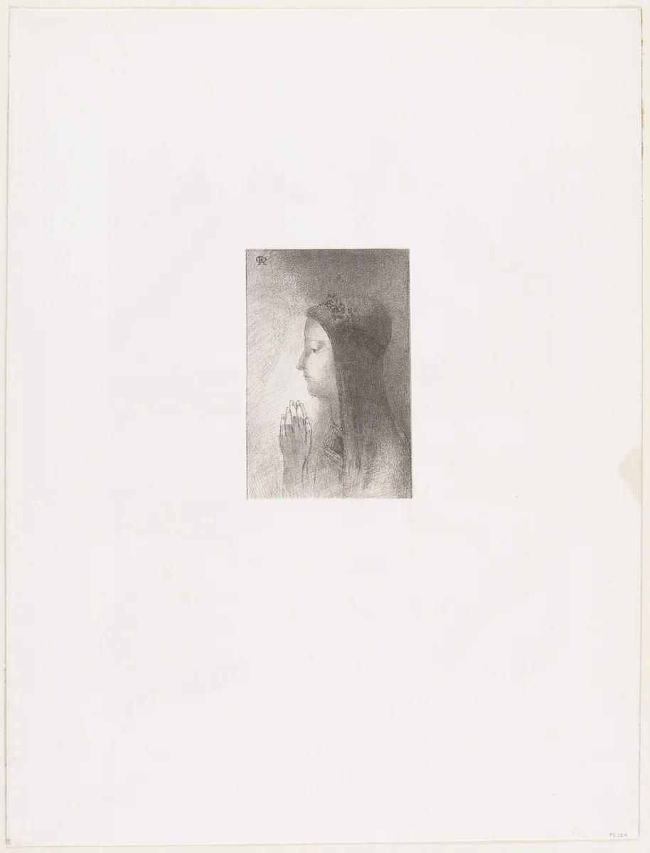 Frontispiece from Sentimental Chivalries (Chevaleries sentimentales) by Odilon Redon, print, 1893