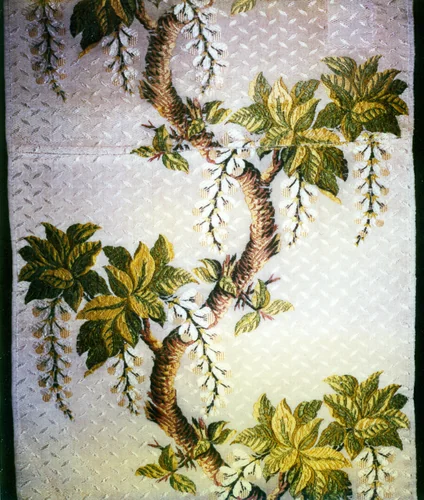 Panel by France, Lyon, textile, 1750-1775
