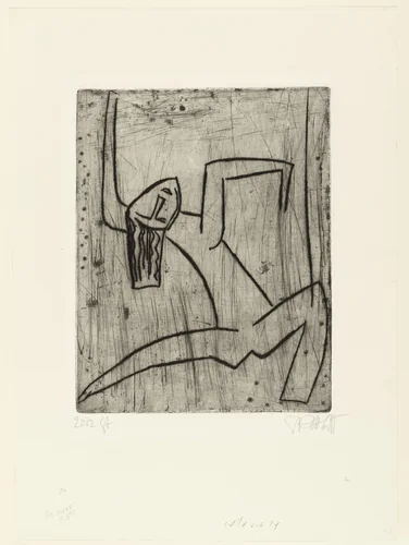 Dancer III (Tänzerin III) by Karl Schmidt-Rottluff, print, 1922