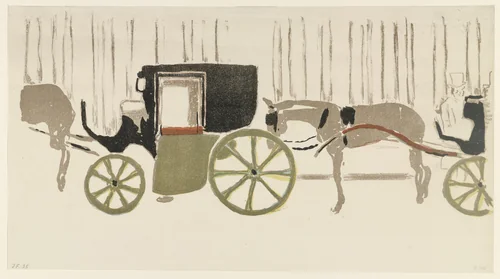 Horse Cab by Pierre Bonnard, print, 1899