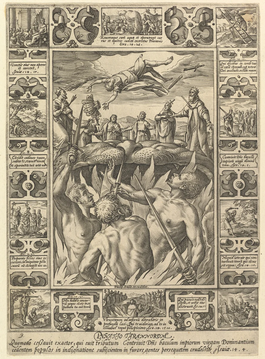 Punitio Tirannorum, from "Allegories of the Christian Faith, from Christian and Profane Allegories" by Hendrick Goltzius, print, 1560-1617