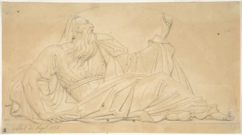 St. Thomas the Apostle, for the Church of St. Vaast in Arras by Alexandre Denis Abel de Pujol, drawing, 1832