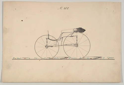 Design for Wagon, no. 408 by Brewster & Co., drawing, 1860-1870