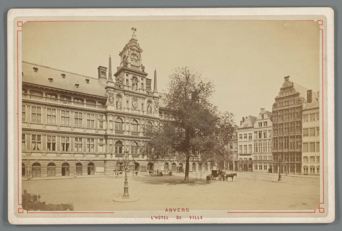 Stadhuis van Antwerpen by anonymous, photograph, 1870-1890