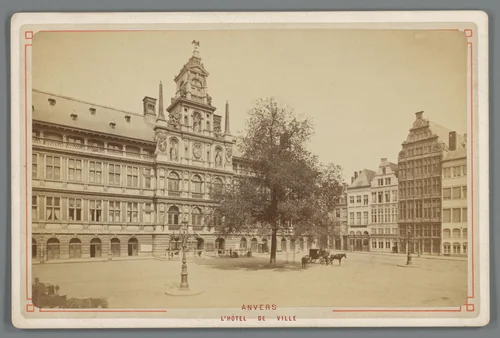 Stadhuis van Antwerpen by anonymous, photograph, 1870-1890