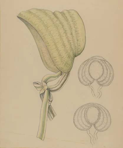 Bonnet by Jessie M Benge, index of american design, 1936