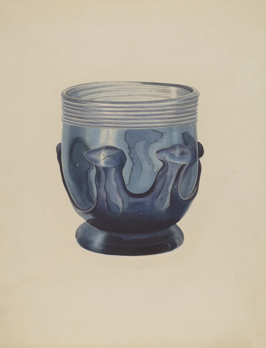 Glass Bowl by Michael Trekur, index of american design, 1940