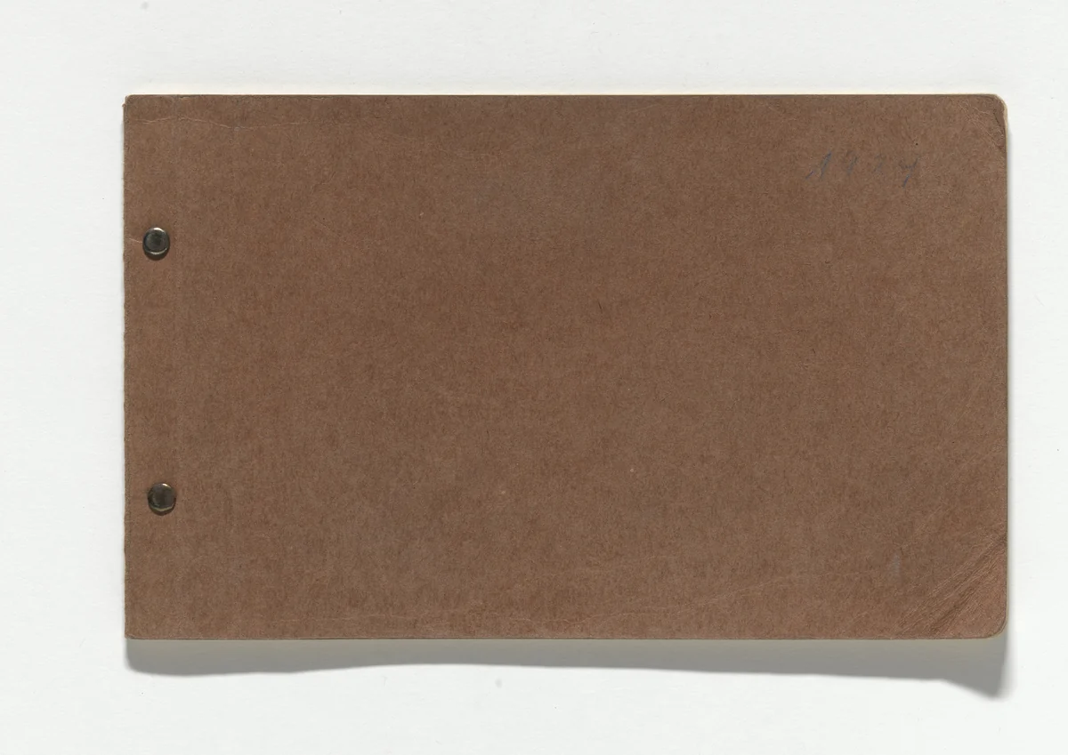 Sketchbook by Hans Poelzig, architecture, 1919