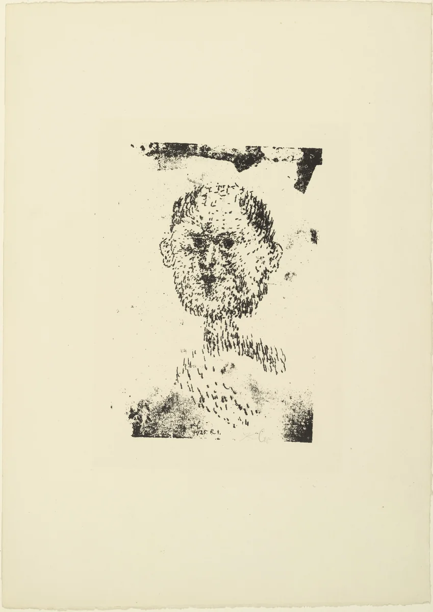Head (Kopf) by Paul Klee, print, 1925