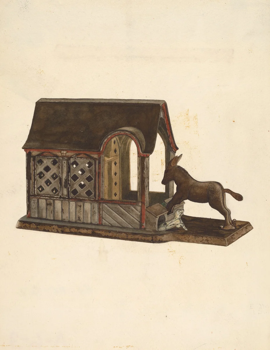 Toy Bank by Edward D. Williams, index of american design, 1941