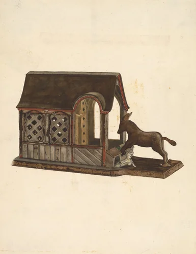 Toy Bank by Edward D. Williams, index of american design, 1941