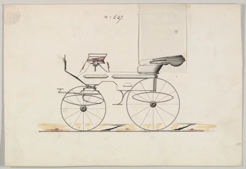 Design for Vis-à-vis, no. 637 by Brewster & Co., drawing, 1850-1870