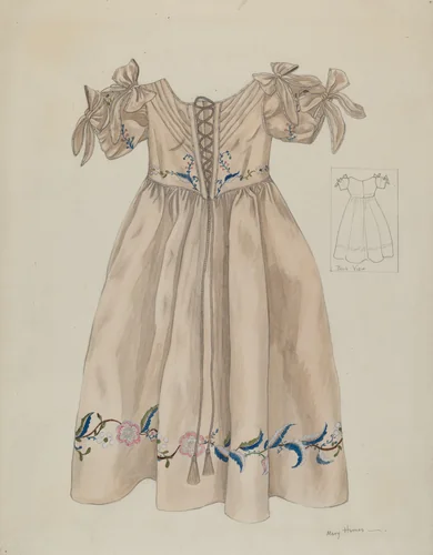 Child's Dress by Mary E. Humes, index of american design, 1936