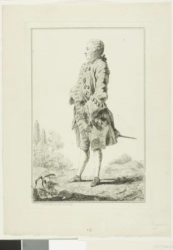 Peter Josef-Victor de Benseval by Louis Carrogis de Carmontelle, print, 1737-1806