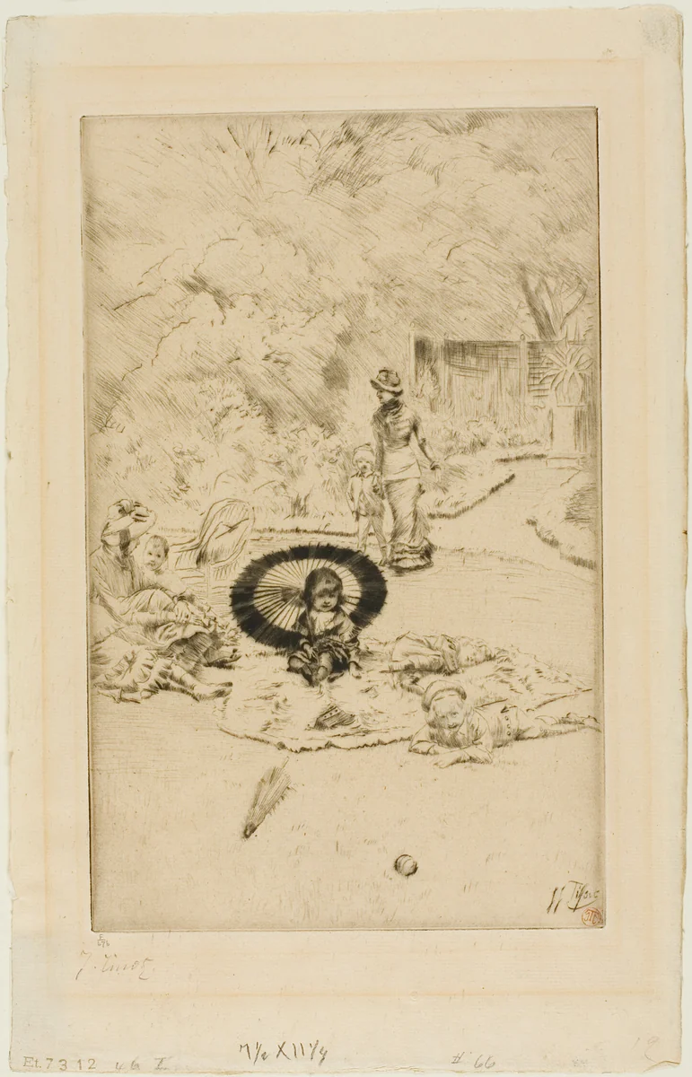 A Children's Garden Party by James Tissot, print, 1880