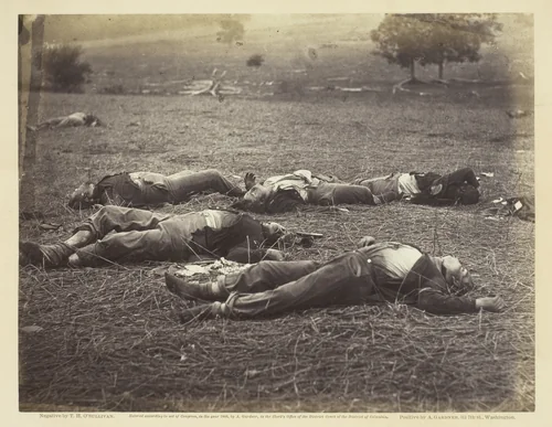 Field Where General Reynolds Fell, Gettysburg by Timothy O'Sullivan, photograph, 1863