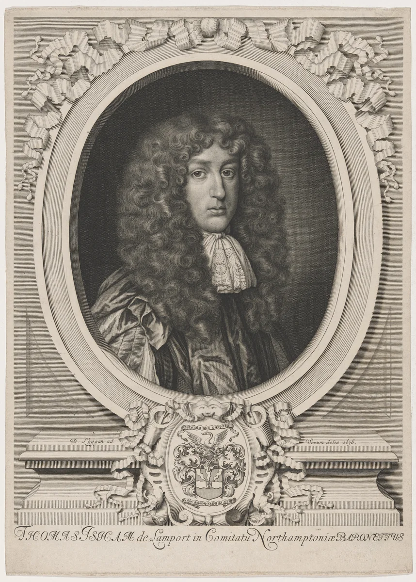 Sir Thomas Isham by David Loggan
Sir Peter Lely, print, 1676