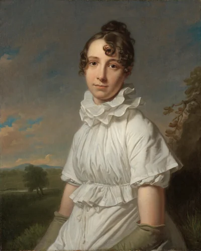 Portrait of Emma Jane Hodges by Charles Howard Hodges, painting, 1810