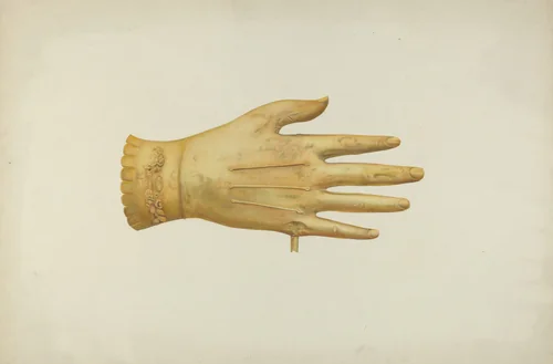 Metal Weather Vane: Glove by Harriette Gale, index of american design, 1941
