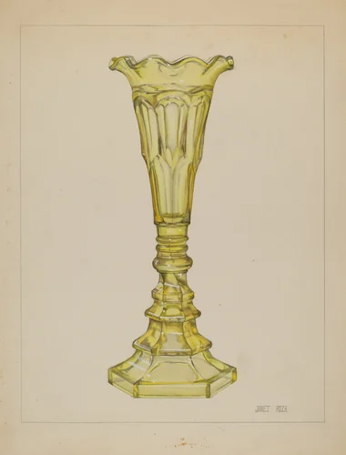 Vase by Janet Riza, index of american design, 1936