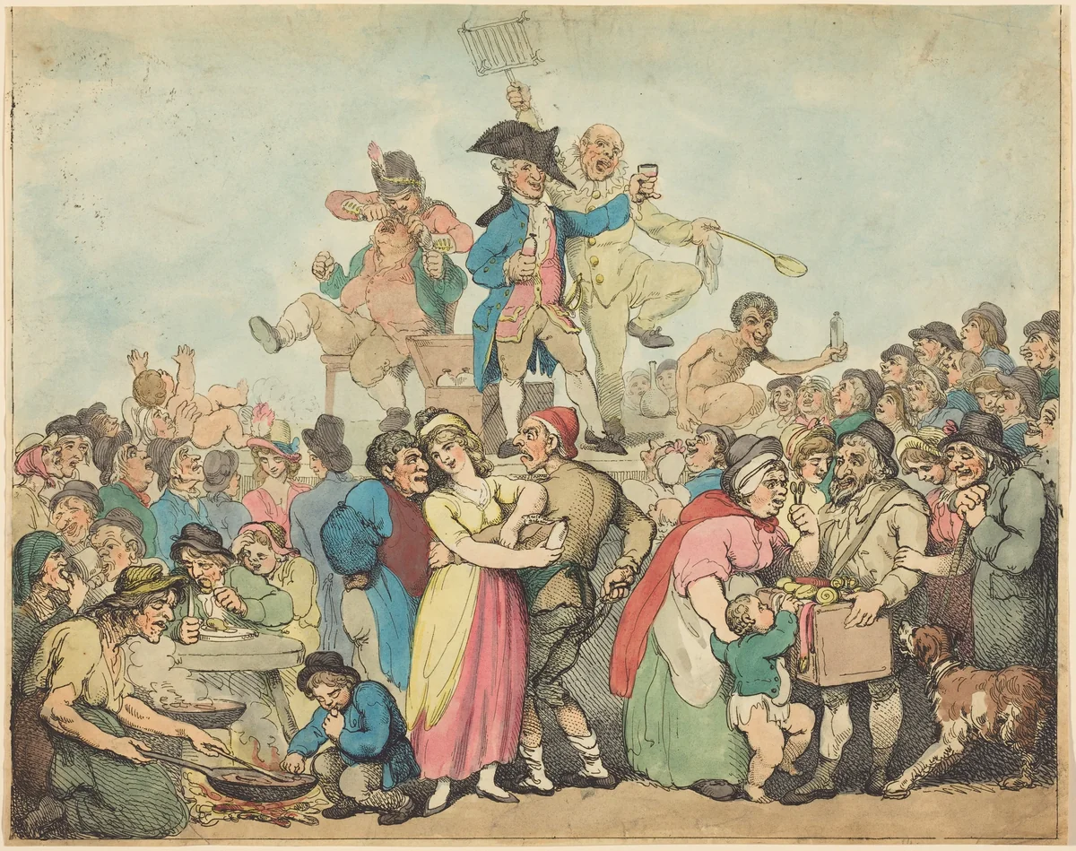 Dr. Botherum, the Mountebank by Thomas Rowlandson, print, 1800