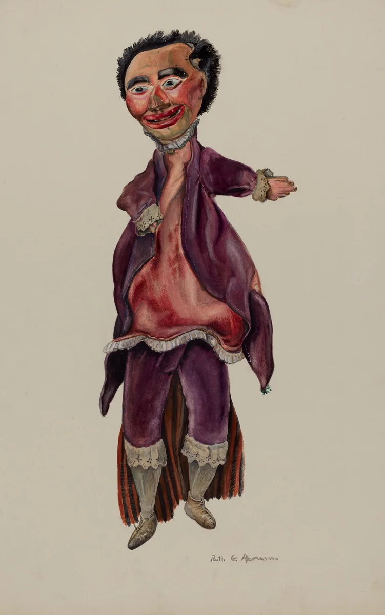 "The Doctor" Marionette by Ruth Abrams, index of american design, 1937