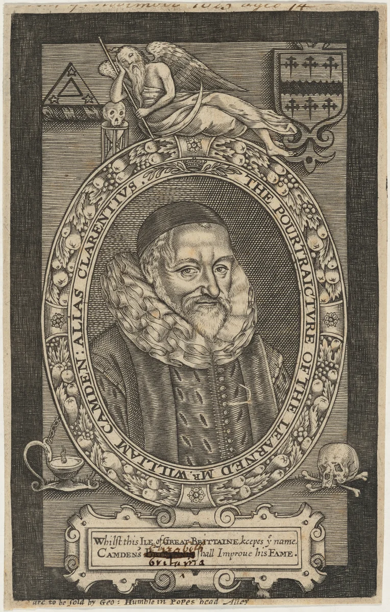 William Camden by Unknown 19th Century, print, 1617