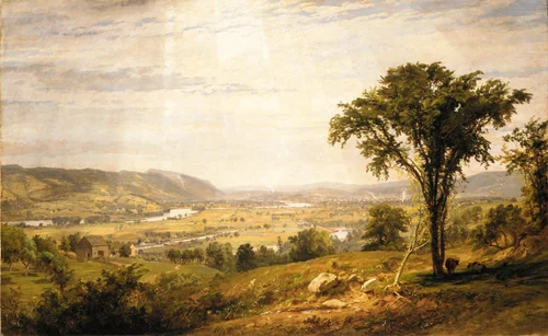 Wyoming Valley, Pennsylvania by Jasper Francis Cropsey, artwork, 1864