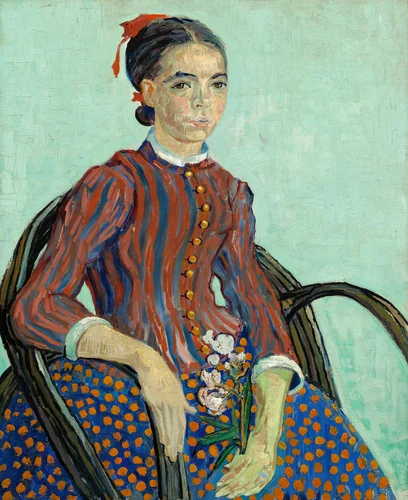 La Mousmé by Vincent van Gogh, painting, 1888