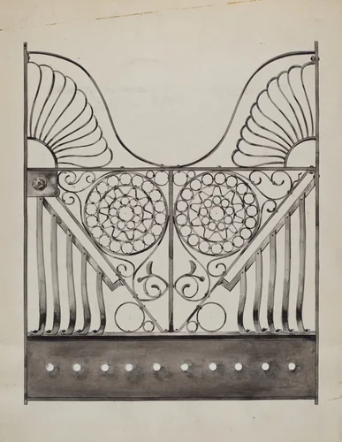 Iron Gate by Sebastian Simonet, index of american design, 1936