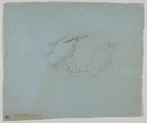 Study of Hands by Charles Joseph Natoire, drawing, 1756-1766