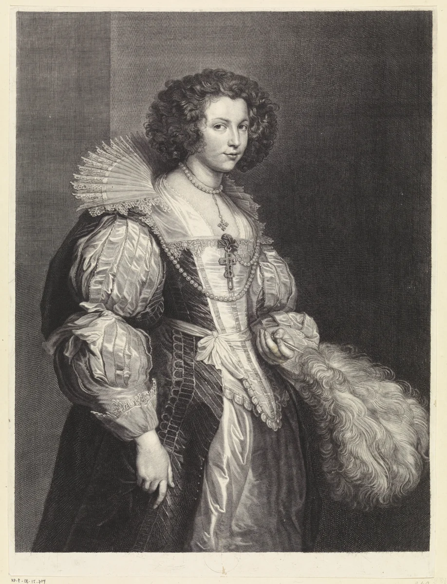 Portret van Maria Louise von Thurn und Taxis by Cornelis Martinus Vermeulen, print, 1654-1709