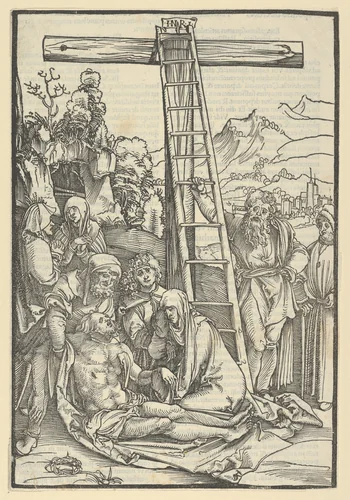 The Lamentation Beneath the Cross, from Speculum passionis domini nostri Ihesu Christi by Hans Schäufelein, print, 1507