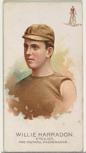 Willie Harradon, Cyclist, The Youthful Phenomenon, from World's Champions, Series 2 (N29) for Allen & Ginter Cigarettes by Allen & Ginter, print, 1888