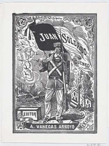 Cover to the story of Juan Soldado (Juan the Soldier) by José Guadalupe Posada, print, 1875-1885