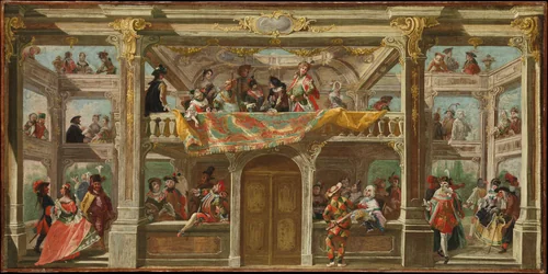 A Masked Ball in Bohemia by Andreas Altomonte, painting, 1743-1753
