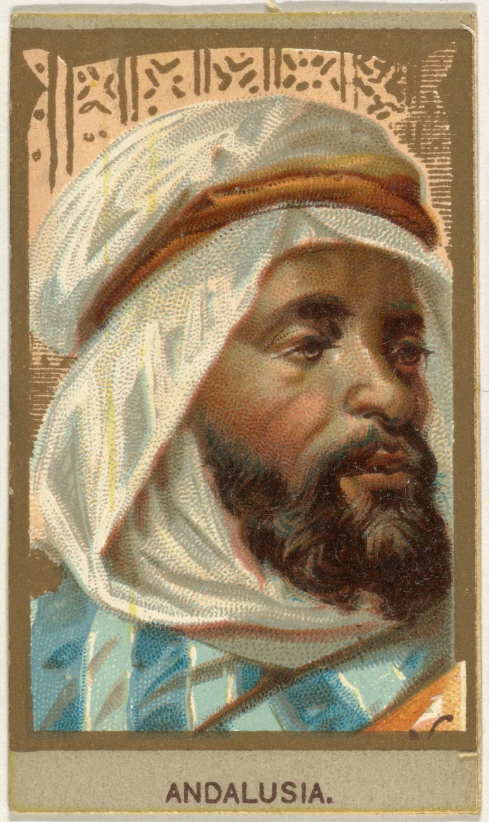 Andalusia, from the Races of Mankind series (T181) issued by Abdul Cigarettes by Abdul Cigarettes, print, 1881