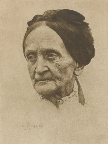 Portrait by Hans Watzek, photograph, 1902