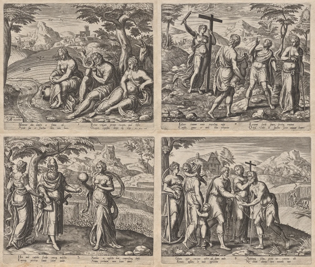Parable of the Sower by Philip Galle, other, 1574