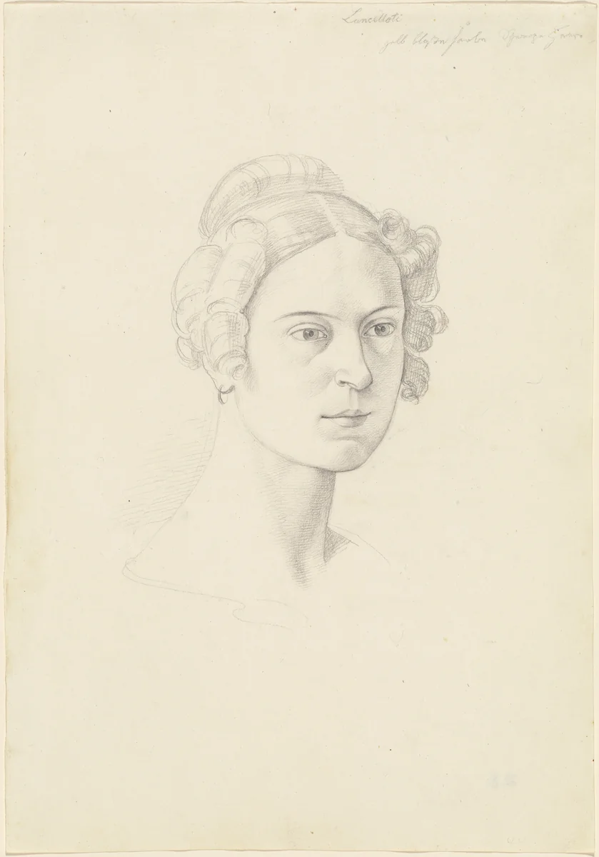 Giuseppina Massimi, Principessa Lancellotti di Lauro by Josef von Führich, drawing, 1828